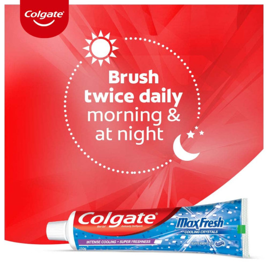 Colgate MaxFresh Toothpaste - Intense Freshness with Menthol