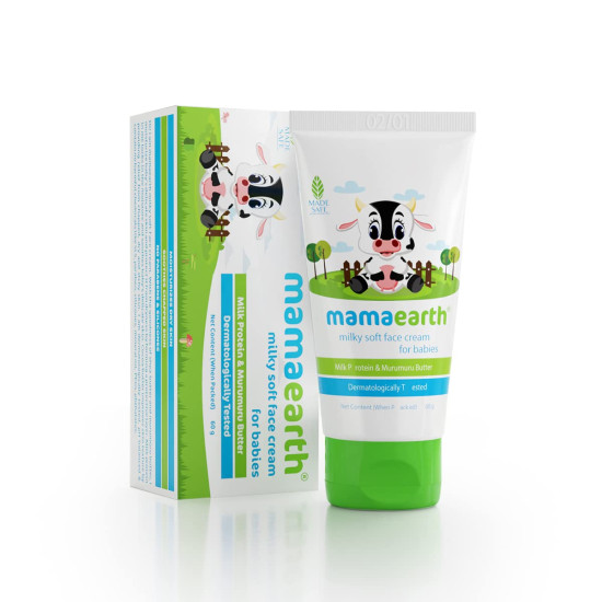 Mamaearth Milky Soft Natural Baby Face Cream - For All Skin Types