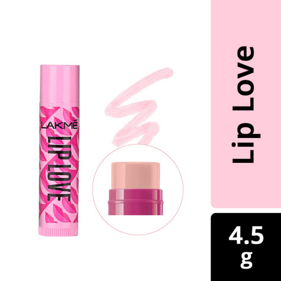Lakme Lip Love Chapstick Insta Pink - 22-Hour Moisturization