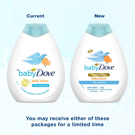 Baby Dove Rich Moisture Baby Lotion - Gentle & Hypoallergenic