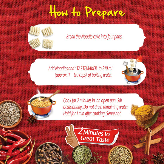 MAGGI 2-Minute Vegetarian Special Masala Instant Noodles - Quick & Flavorful Delight