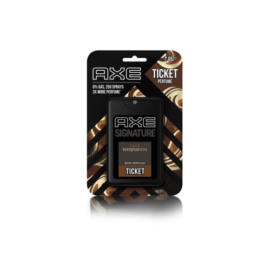 AXE Signature Ticket, Dark Temptation Deodorant Body Perfume for Men - Irresistible Chocolate Fragrance