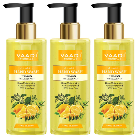 Vaadi Herbals Skin Detox Lemon and Eucalyptus Hand Wash - Refreshing Cleanser
