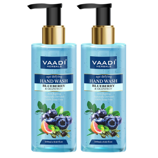 Vaadi Herbals Age Defying Blueberry and Grapefruit Hand Wash - Antioxidant Rich Formula