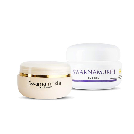 Kerala Ayurveda Swarnamukhi Face Cream & Face Pack Combo - Herbal Skincare Solution
