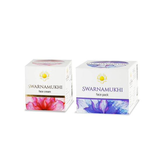 Kerala Ayurveda Swarnamukhi Face Cream & Face Pack Combo - Herbal Skincare Solution