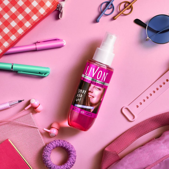 Livon Shake & Spray Serum for Women & Men - Frizz-free, Smooth & Glossy Hair