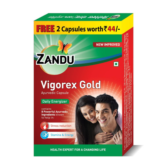 Zandu Vigorex Gold Ayurvedic Daily Energizer - Boost Energy and Vitality