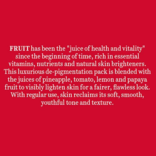 Biotique Fruit Brightening Face Pack - Ayurvedic Tan Removal & Depigmentation