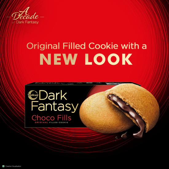 Sunfeast Dark Fantasy Choco Fills - Original Filled Cookies with Choco Crème