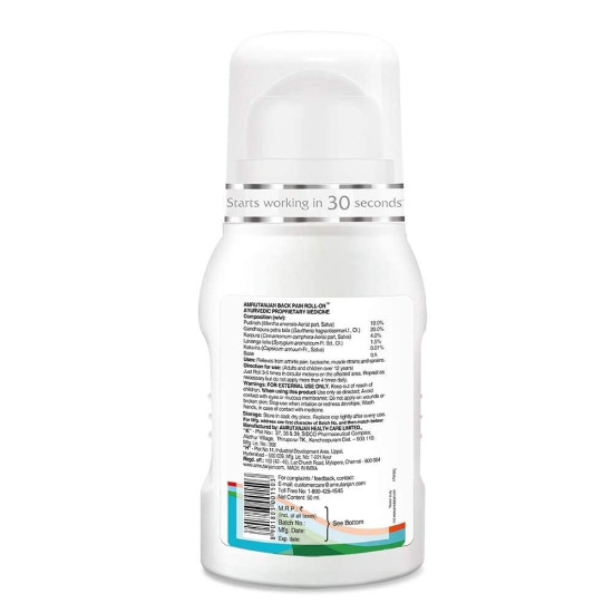 AMRUTANJAN BACK PAIN ROLLON (2 UNITS)