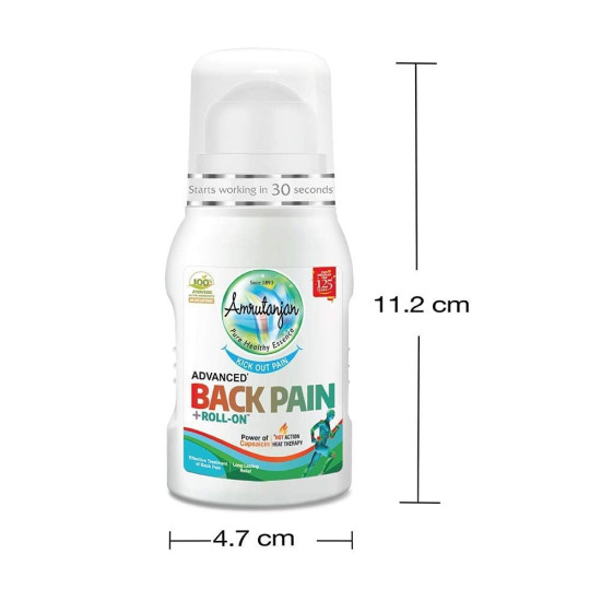 AMRUTANJAN BACK PAIN ROLLON (2 UNITS)