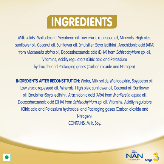 Nestlé NAN EXCELLAPRO 3 Follow-Up Formula - Supports Brain Development