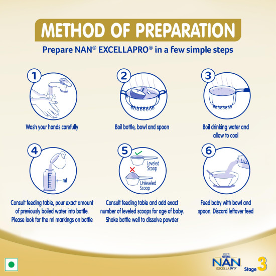 Nestlé NAN EXCELLAPRO 3 Follow-Up Formula - Supports Brain Development