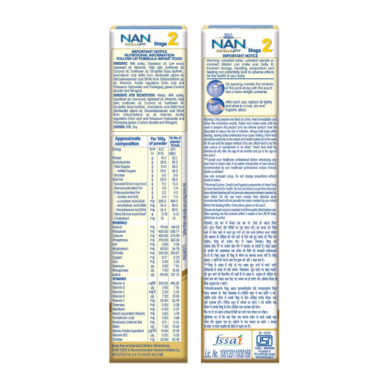 Nestlé NAN EXCELLAPRO 2 Follow-Up Formula - DHA & Vitamins Enriched