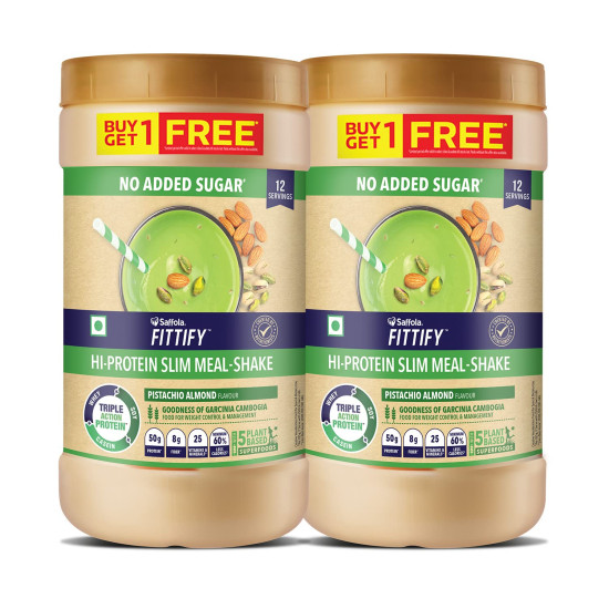 Saffola FITTIFY Hi-Protein Weight Loss Shake - Meal Replacement with 5 Superfoods Saffola FITTIFY Hi-Protein Weight Loss Shake - Meal Replacement with 5 Superfoods