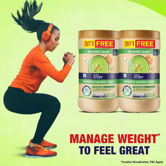 Saffola FITTIFY Hi-Protein Weight Loss Shake - Meal Replacement with 5 Superfoods Saffola FITTIFY Hi-Protein Weight Loss Shake - Meal Replacement with 5 Superfoods