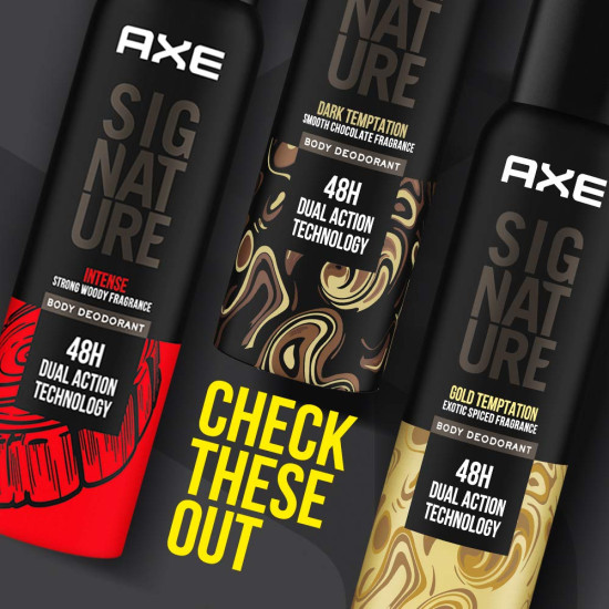 Axe Signature Mysterious No Gas Deodorant Bodyspray For Men 154 ml - Long-lasting Aqua Fragrance