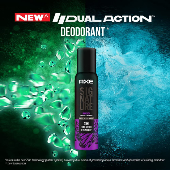 Axe Signature Maverick No Gas Body Deodorant for Men 154 ml - Invigorating Freshness