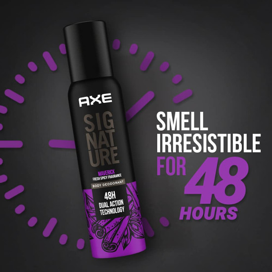 Axe Signature Maverick No Gas Body Deodorant for Men 154 ml - Invigorating Freshness