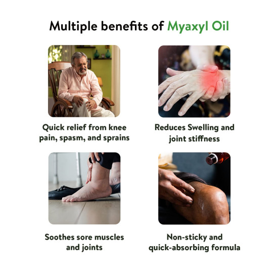 Kerala Ayurveda Myaxyl Ayurvedic Pain Relief Oil - Dual Action Formula
