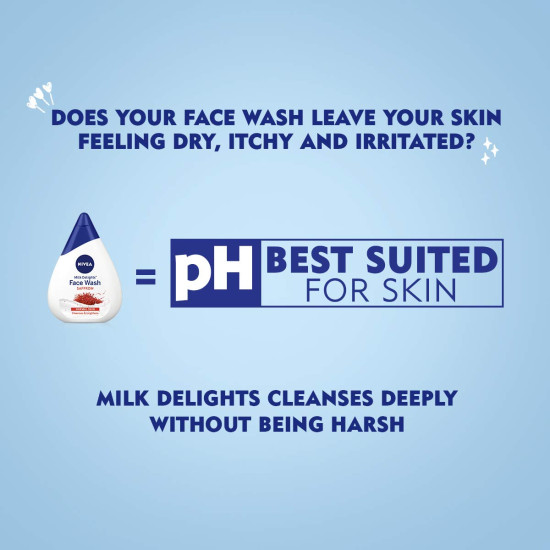 NIVEA Milk Delights Face Wash - Precious Saffron for Normal Skin