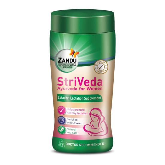 Zandu StriVeda Satavari Lactation Supplement - Increase Breast Milk Supply Naturally