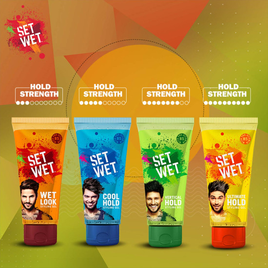 Set Wet Daily Hair Styling Gel for Men - Wet Look & Pro Vitamin B5