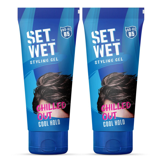 Set Wet Styling Hair Gel for Men - Casually Cool, Medium Hold & High Shine