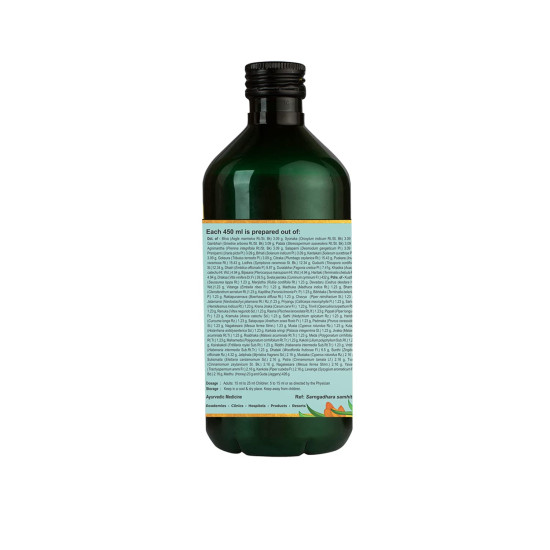 Kerala Ayurveda Dasamoolarishta 450 ml - Digestive Tonic for Bloating & Indigestion