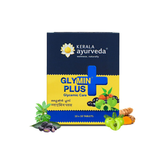 Kerala Ayurveda Glymin Plus 100 Tablets - Manage Blood Sugar Levels Naturally