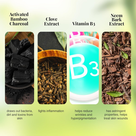 VLCC Activated Bamboo Charcoal Facial Kit - Purified & Glowing Skin