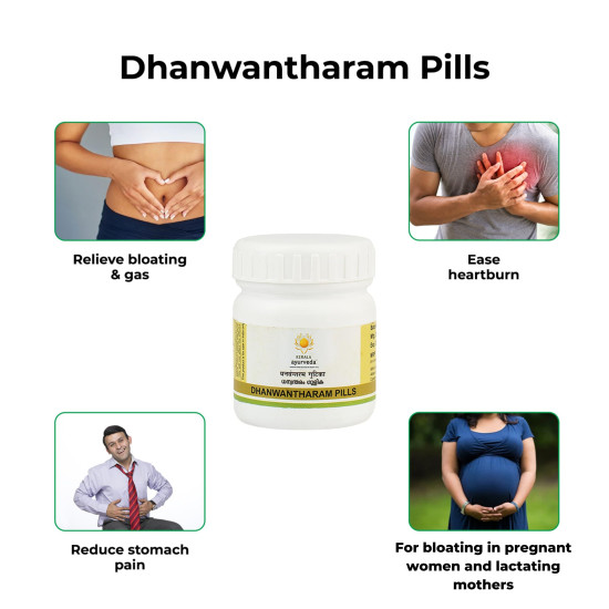 Kerala Ayurveda Dhanwantharam Pills - Herbal Digestive Health Solution