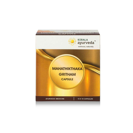 Kerala Ayurveda Mahathikthaka Gritham Capsule - Herbal Skin Remedy