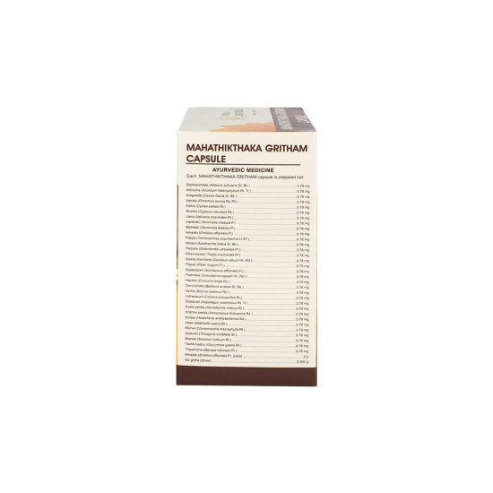 Kerala Ayurveda Mahathikthaka Gritham Capsule - Herbal Skin Remedy