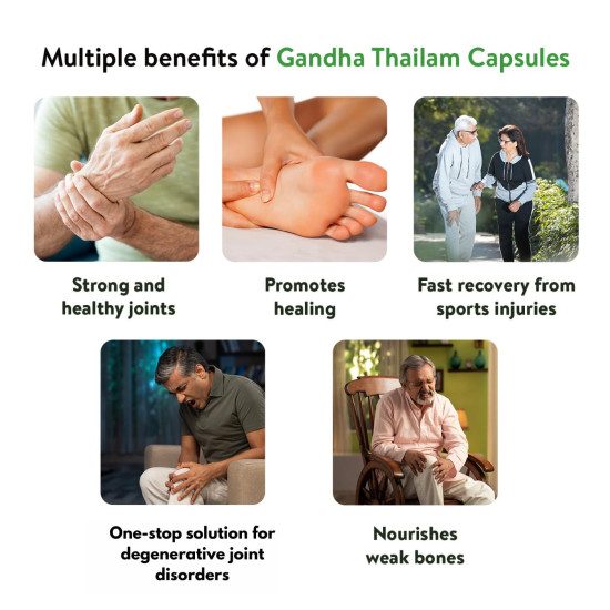 Kerala Ayurveda Gandha Thailam Capsule - For Strong and Healthy Joints