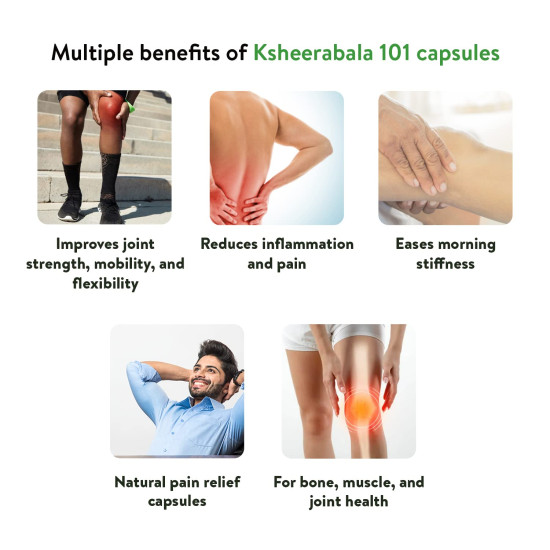 Kerala Ayurveda Ksheerabala 101 Avarti Capsule - Natural Joint Pain Relief