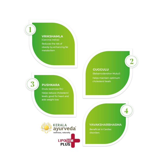 Kerala Ayurveda Liposem Plus Tablet - Cholesterol Management Solution