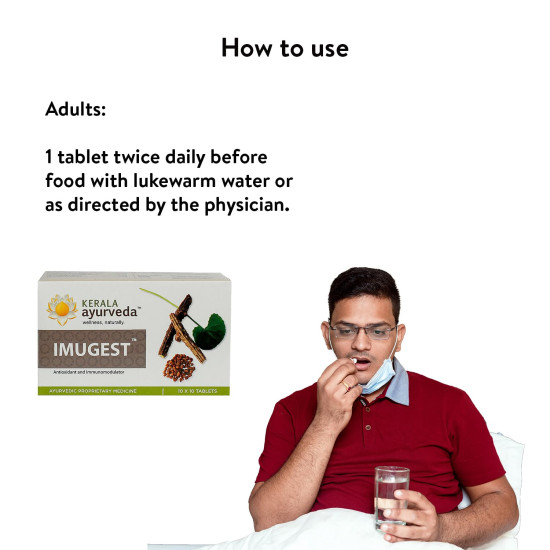 Kerala Ayurveda Imugest Tablets - Natural Immunomodulator with Aswagandha