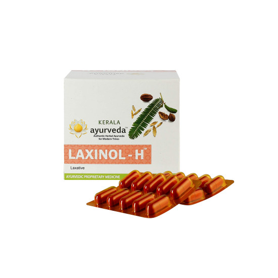Kerala Ayurveda Laxinol-H - Non-Habit Forming Laxative Capsules