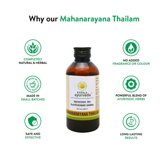 Kerala Ayurveda Mahanarayana Thailam - Ayurvedic Oil for Joint Health