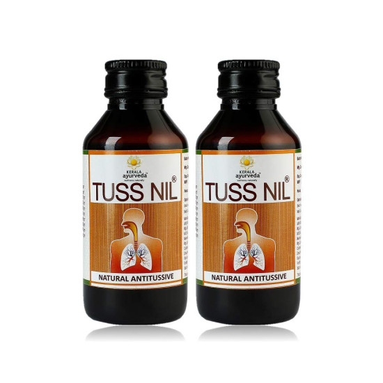 Kerala Ayurveda Tuss Nil Syrup 100 ml - Natural Antitussive for Dry Cough