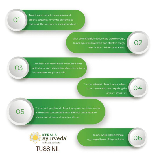 Kerala Ayurveda Tuss Nil Syrup 100 ml - Natural Antitussive for Dry Cough