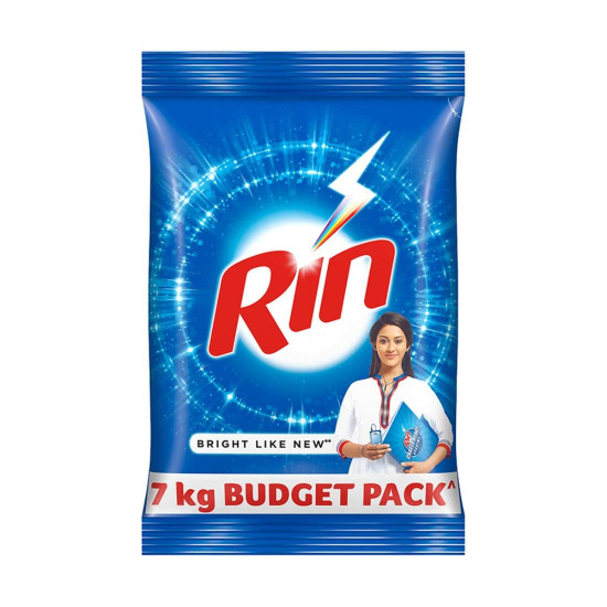 Rin Advanced Detergent Powder - 7 kg Pack for Bright and Dazzling Whites