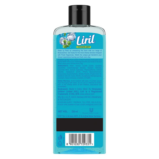 Liril Cooling Mint Body Wash - Refreshing & Soothing Experience