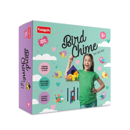 Funskool Handycrafts Bird Chime - Creative Art and Craft Kit for Kids