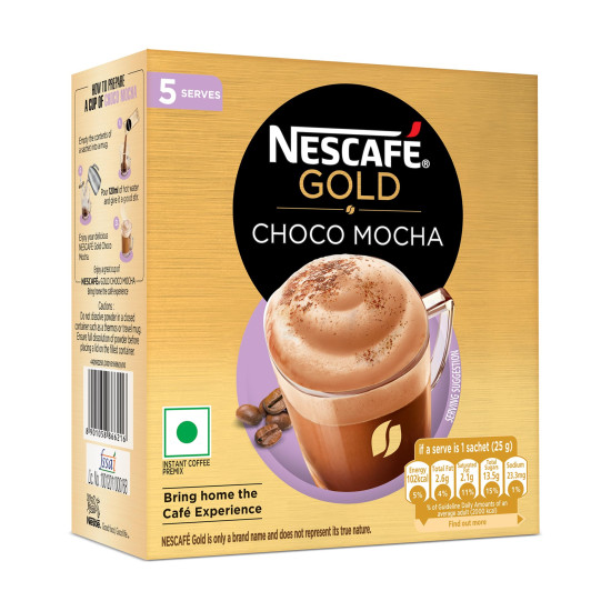 NESCAFE Gold Choco Mocha Instant Coffee Premix - Premium Café Experience