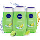 NIVEA Lemon and Oil Body Wash (Pack of 3) - Refreshing Care for Soft Skin
