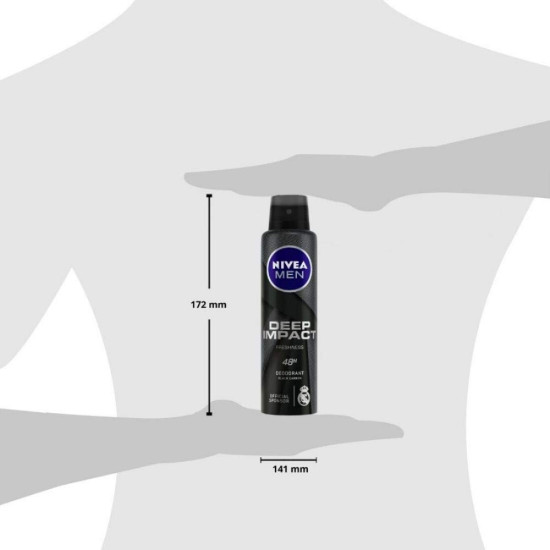 Nivea Deep Impact Deodorant, Face Wash & Shampoo - Daily Care Pack