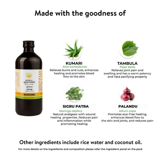 Kerala Ayurveda Murivenna Oil - Ayurvedic Pain Relief & Healing